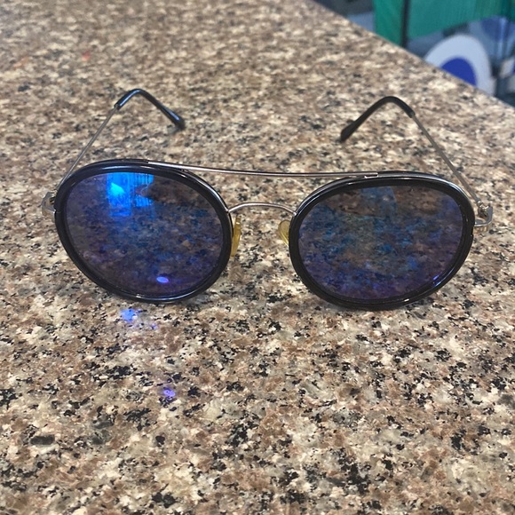 Reflective unisex retro vintage sunglasses shady island - Picture 4 of 6